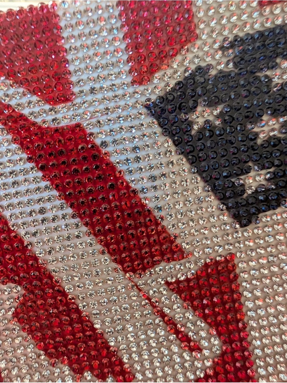 NWT Beautiful Sparkling Bling Swarovski Crystal American Flag Clutch Pur… - Picture 12 of 16